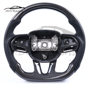 Volant de voiture en fibre de carbone personnalisé pour Dodge Charger Challenger Hellcat <span class=keywords><strong>SRT</strong></span> Trackhawk 2015+ - Product Image 2