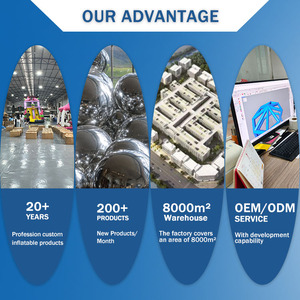 Quả cầu treo lớn có màu cầu vồng bóng gương quảng cáo lơ lửng, bóng bay gương phồng bằng PVC - Product Image 4