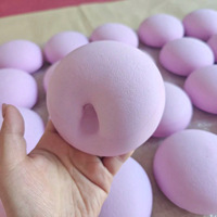 Jouet Squishy en Plastique Ultra-Adhésif et Ultra-Moelleux Saveur Taro, Effet Musculaire Souple, Rebond Lent, Anti-Stress Créatif