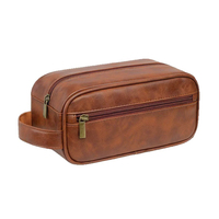 Sac à cosmétiques en cuir PU directement de l'usine, trousse de maquillage personnalisée, organisateur de voyage imperméable, support OEM, commande en gros
