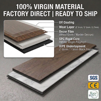 SPC Rigid Core Vinyl-Planken-Bodenbelag Wasserdicht Feuerfest Breite Dielen Klicksystem EIR Umweltfreundlich Rutschfest Küche Schlafzimmer Holzoptik