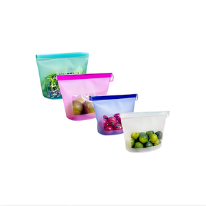 HuamaohengchunDishwasher Oven Microwave Freezer Safe, Eco-Friendly 100% Platinum Silicone, Leakproof Sous Vide Bags - Product Image 1