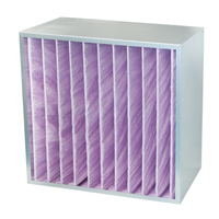 Nouveau filtre à air HVAC de type boîte industrielle à efficacité moyenne avec un cadre en acier galvanisé robuste, efficacité F5-F9