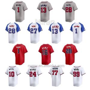 بيع بالجملة تصميم Uniforme ملابس بيسبول مخصصة مطرزة قميص بيسبول مخيط #13 #1 #28 - Product Image 1