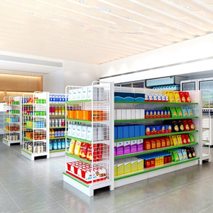 Étagères d'affichage double face Hongbai épaissies pour supermarchés, magasins de proximité, snack-bars, papeteries et pharmacies - Product Image 1