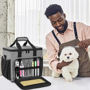 Nouvelle Trousse de Toilettage pour Chiens en Polyester Imprimé, Grande Capacité, Portable, pour le Transport Transfrontalier - Product Image 1