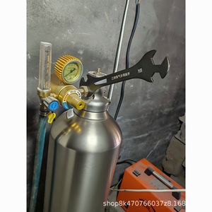 Acetylene Oxygen Cylinder Valve Wrench 1 1/4 In Single End Hex Chrome Vanadium Steel Industrial Pipe Wrench - Product Image 1