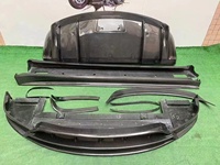 Kit carrosserie en fibre de carbone Geemoxi pour Tesla Model X 2016-2019, style RZ, amélioration des performances, lèvre avant, jupes latérales, diffuseur 100%