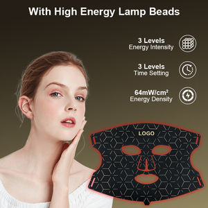 Masque facial LED en silicone souple <span class=keywords><strong>EYCO</strong></span> approuvé 510K, traitement facial LED Photon, appareil de luminothérapie rouge - Product Image 6
