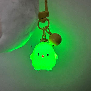 Llavero Creativo Luminoso de Pollito Adorable <span class=keywords><strong>con</strong></span> Campana, Luz Nocturna Kawaii, Accesorio para Bolsos, Mochilas, Llaves, Regalos para Niños - Product Image 4