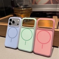 Coque de téléphone magnétique sans fil en silicone mat multicolore effet gelée, toucher lisse, pour iPhone 18 Pro, 17, 16, 15 Pro Max