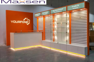 حامل شاشة هاتف محمول قابل للإزالة مع إضاءة LED قابلة لتعديل الارتفاع للتصميم - Product Image 3