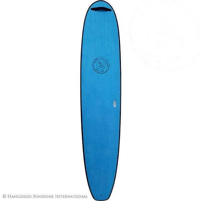 Antiskid Fiberglass Soft Surfboards Blue Soft Top Epoxy Surfboards