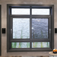 Ventana Corredera de Aluminio con Recubrimiento en Polvo Clearview, Doble Acristalamiento, Vidrio Templado Horizontal para Uso en Sótanos de Hoteles, Estilo Moderno