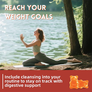 Özel etiket şeker ücretsiz şeftali lezzet 60 sayısı 1500Mg psymg kabuğu Gummies psysugar kabuğu Fiber Gummies sindirim sağlığını destekler - Product Image 4