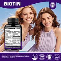 Kapsul Biotin Kolagen Keratin OEM 25000 MCG untuk Dewasa, Mendukung Kesehatan Rambut, Kulit, dan Kuku, 60 Kapsul, Suplemen Makanan