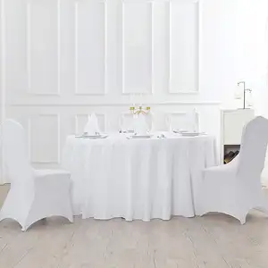 50pcs White Stretch Chair Slipcover Party Banquet Wedding Spandex Chair Covers For Events