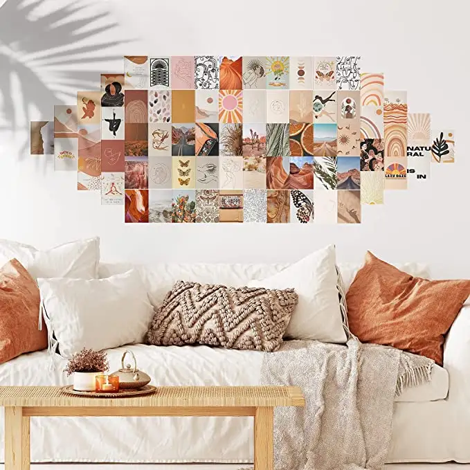¡Top 1! Kit de Collage de pared, 50 paquetes de fotos estéticas bohemias, para decoración de pared, dormitorio, para niñas