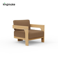 Ensemble de mobilier d'extérieur moderne et imperméable de Foshan pour hôtels et complexes, ensemble de salon de conversation en bois, canapé de jardin