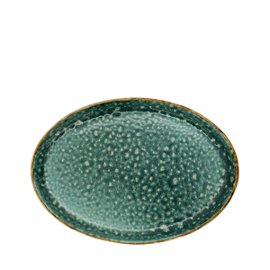 Piatto Ovale Piatto in Turchese Luna 23x17 Cm - Product Image 1