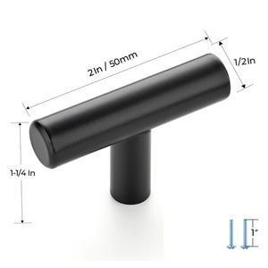Poignées de commodes et de placards en acier inoxydable LUWEI, ensemble de 30 pièces pour la cuisine, écologiques et réglables - Product Image 6