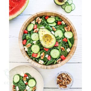 ชามสลัดทรงกลมทำจากไม้ไผ่อเนกประสงค์สำหรับใช้ในบ้านและโรงแรม - Product Image 5