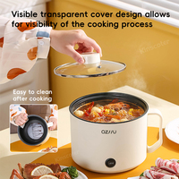 Marmite Électrique Mini Portable 1,8 L en Acier Inoxydable pour Cuisine Domestique – Vente en Gros
