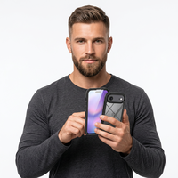 Coque de protection intégrale 360 Slim Armor avec cadre avant et protection d'écran PET pour iPhone 18 Pro Max, 18 Pro, 17 Pro Max, 17 Air, Pro, 17