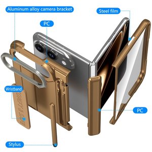 <span class=keywords><strong>เคส</strong></span>โลหะป้องกันกล้องสำหรับ <span class=keywords><strong>iPhone</strong></span> Duo 18 Ultra พร้อมกระจกกันรอยหน้าจอ สายคล้องมือ และฝาหลังแบบมีช่องใส่ปากกา S Pen - Product Image 2