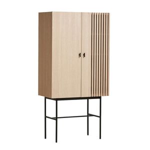 Durable Wood Cabinet with Lockable Doors and Adjustable Shelves Strong Wooden <b>Storage</b> Unit for Bedroom Living Room <b>Sideboards</b> - Product Image 3