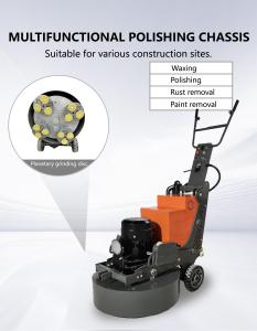 Meuleuse à béton électrique haute puissance, machine de meulage manuelle pour travaux extérieurs avec moteur et boîte de vitesses, haute efficacité - Product Image 2