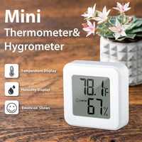 Mini thermomètre hygromètre intérieur numérique en plastique à usage domestique température et humidité mètre thermomètre de bain pour usage domestique