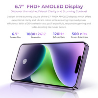 Teléfono Inteligente Oukitel P1 de 6.7" FHD+ AMOLED MTK G99 8GB+256GB Batería de 5150mAh Versión Global 4G Smartphone Android con NFC