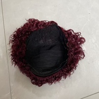 Perruque courte ondulée 12A, idéale pour les cheveux volumineux de style africain, avec texture lisse, brillance naturelle et résistance à la chaleur