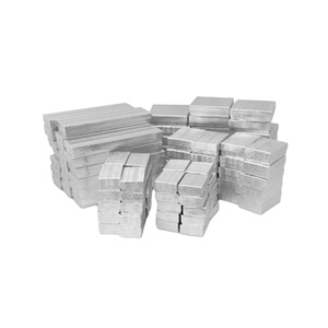 Cotton filled Box Specialist factory Silver foil paper Box Cardboard Gift Box
