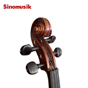 Sinomusik <strong>String</strong> <strong>Instrument</strong> Made in China Fine Tuners Oblong Foam Case Handmade Matt Red Brown Flame Maple Violin Model MVT800 - Product Image 5