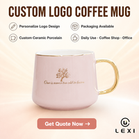 Tasse en céramique personnalisée tasse à café en porcelaine personnaliser emballage design logo usage quotidien café bureau