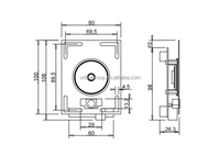 Téléphone d'urgence pour ascenseur Hitech TL-1 pour utilisation hôtelière 10-30VDC