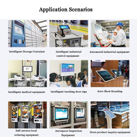 Lcd ekran lcd panel 21.5 inç geniş görüş açısı 1920*1080 hmi usb kolay montaj openframe monitör kızılötesi dokunmatik paneller