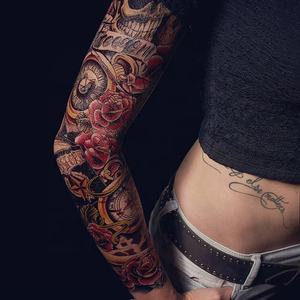 Al por mayor venta al por mayor nuevo hombres estilos de cuerpo de las mujeres arte falso <span class=keywords><strong>pierna</strong></span> completa de brazo completo temporal tatuaje de la flor - Product Image 1