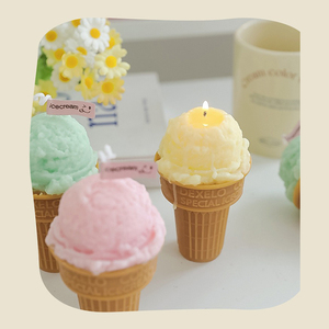 AIKUN Handmade Soy Wax Animal Shape Ice Cream Cone Scented Aromatherapy Candles with <b>Box</b> for Christmas & Easter <b>Gifts</b> - Product Image 3