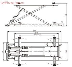 YL628 gunting mobil portabel pengangkat kendaraan, 2800kg-3000kg - Product Image 2