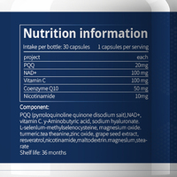 Complément alimentaire Nad Booster Plus antioxydant en capsules, marque privée du fabricant de Guangzhou