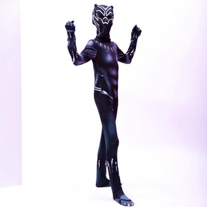 Combinaison en spandex <span class=keywords><strong>Black</strong></span> Panther Echo, justaucorps, costume d'Halloween pour enfants, combinaison pour jeu de rôle, cosplay - Product Image 3