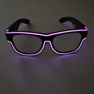 Led El Wire Sunglasses Bar Party LED Glasses Luminous EL Wire Neon Glasses Flashing Blink Rave Sunglasses DJ Hot Props