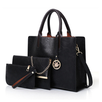 Herald Fashion — sacs à main en cuir PU, lot de 3 pièces de sacs à bandoulière Simple, sac à poignée supérieure solide pour femmes