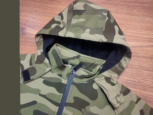 Veste technologie Softshell pour enfants, manteau polaire à capuche, motif Camouflage, vêtements d'extérieur imperméable et coupe-vent, printemps automne - Product Image 3