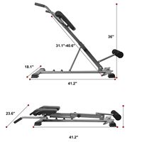 Équipement de fitness réglable à usage domestique vers le haut de l'entraîneur du dos abdominal banc d'abdos Hyper Extension inverse chaise romaine
