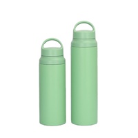Bouteille isotherme à double couche en acier inoxydable, ml, contenant isolé sous vide, thermos, poignée, thermos, gourde pour l'extérieur, avec partition de thé