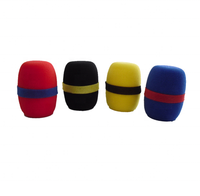 Livraison Gratuite – Cache-microphone dynamique cardioïde 80 mm en mousse pour microphones sans fil (80*60*35mm)